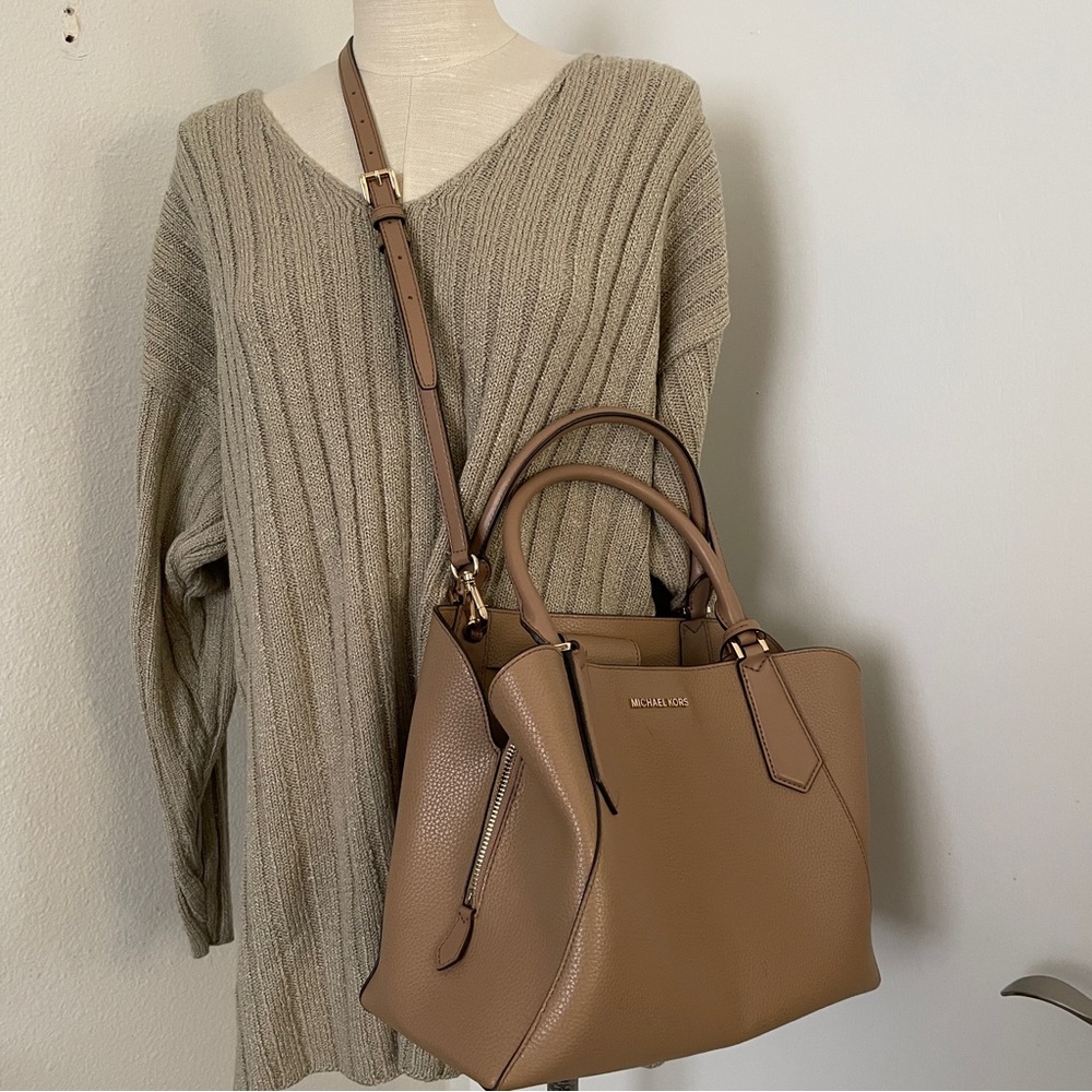Michael Kors Tan Leather Tote Bag